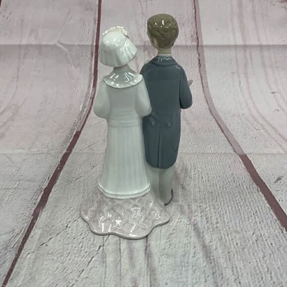 Lladro Porcelain no. 4808 Wedding Bride and Groom Figurine Sculpture - Picture 3 of 12